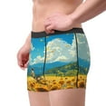 thumbnail image 5 of Cauagu Field Bicycle Young Sunflower Print Boxer Briefs for Men,Comfortable Breathable Men's Underwear Moisture Wicking Underpants -Small, 5 of 8