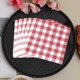 thumbnail image 5 of Penkiiy Pink Gingham Party Supplies, Platos y Servilletas Set Platos de papel rosa y blanco Cocktail Plaid Desechable Servilleta a cuadros Cena Set Cubertería para Baby Shower Boda, 5 of 6