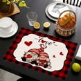 thumbnail image 1 of Liquidation! Chemin de Table Ymkly, Napperon de la Saint-Valentin Motif Camion Rouge, Napperon Occidental, Fournitures de Fête, 1 of 4