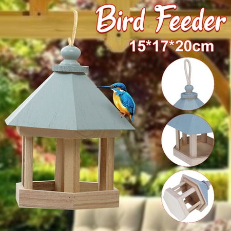 Wooden New Hot Wild Bird Feeder Outdoor Bird Feeders Food ...