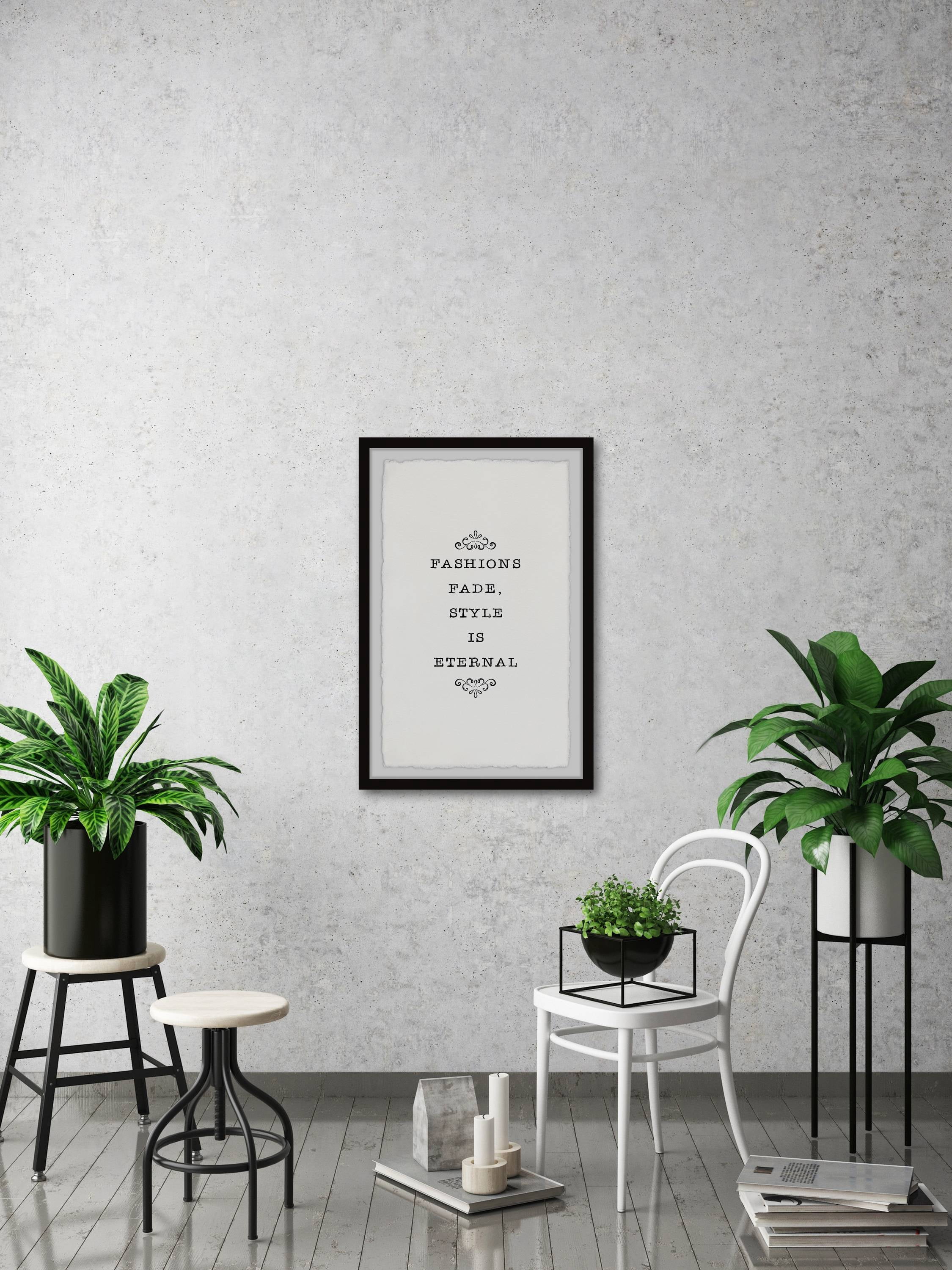 Marmont Hill Style Is Eternal Framed Wall Art