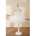 thumbnail image 3 of Zaldita Kids Girls Ballet Dance Tutu Dress Sequin Camisole Mesh Skirt Gymnastics Leotard Dancewear White 2-3, 3 of 6
