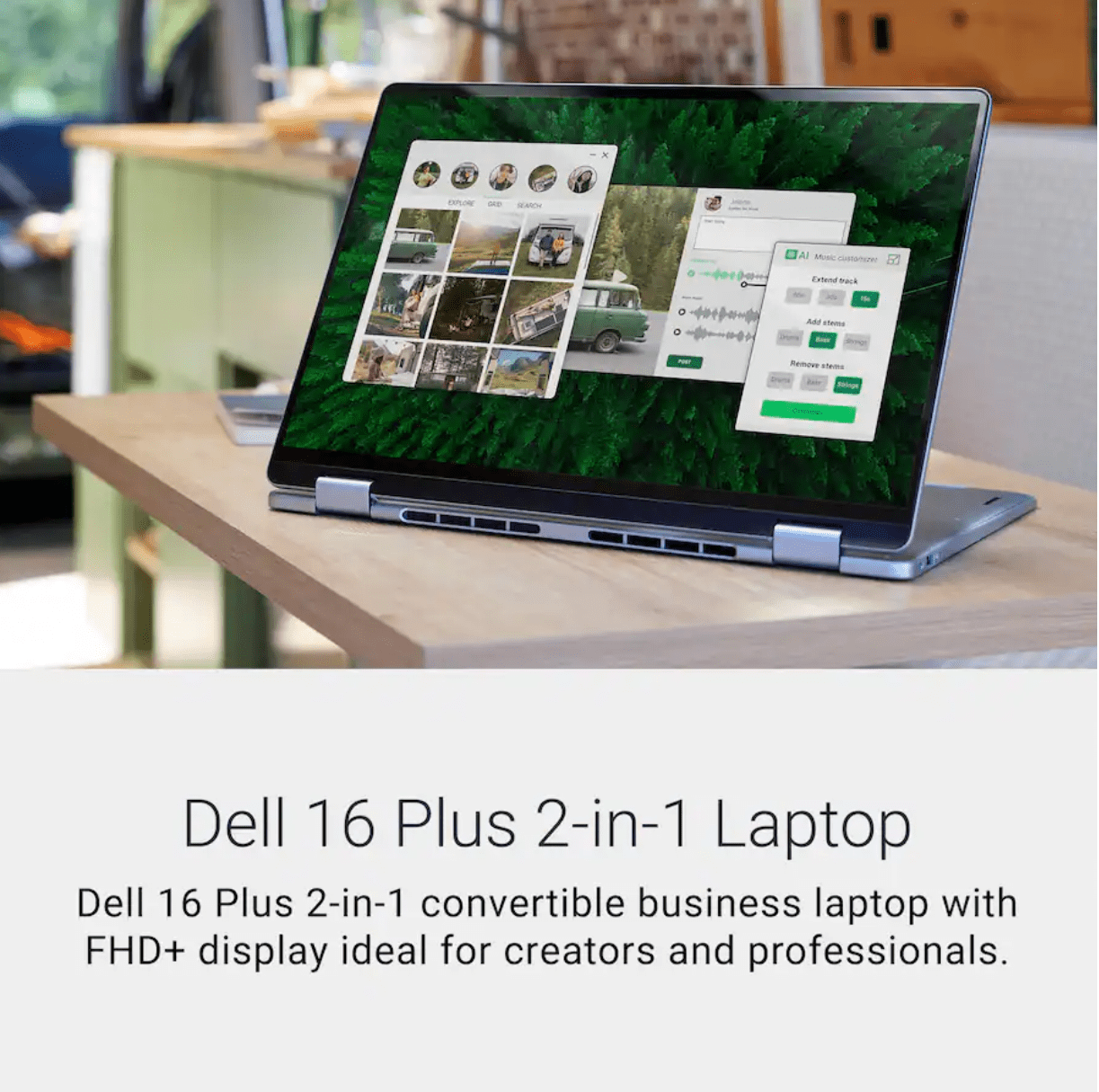 Dell Inspiron 16 Plus 2-in-1 AI Laptop, 16" FHD+ Touchscreen, Intel Core Ultra 7 256V (8 Cores, up to 4.8 GHz) Intel Arc Graphics, Backlit, Thunderbolt 4, Win11 pro, W/MS Stylus Pen