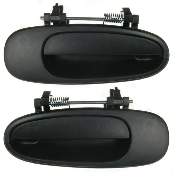 TRQ Rear Black Textured Outside Exterior Door Handle Set of 2 for Corolla Rav4 DHA32831