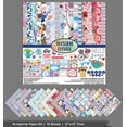 thumbnail image 3 of Inkdotpot Spring Blossom Flower Theme Collection Double-Sided Scrapbook Paper Kit Cardstock 12"x12" Card Making Paper Pack With Sticker Sheet - 16 Pages - Multicolor, 3 of 4