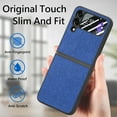 thumbnail image 5 of Compatible with Samsung Galaxy Z Flip 4 Case, Luxury Hinge Protection + Steel Screen Cover Drop-Resistance Ultra Slim Bumper Frame Folding Case for Samsung Galaxy Z Flip 4 5G, Blue, 5 of 8