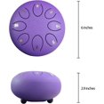 thumbnail image 4 of Steel Tongue Drum rain chime 8 Notes 6 Inches Chakra Tank Drum Steel Percussion Padded Travel Bag and Mallets，Musical Education Entertainment Meditation Yoga Zen Gifts(Lavende), 4 of 11