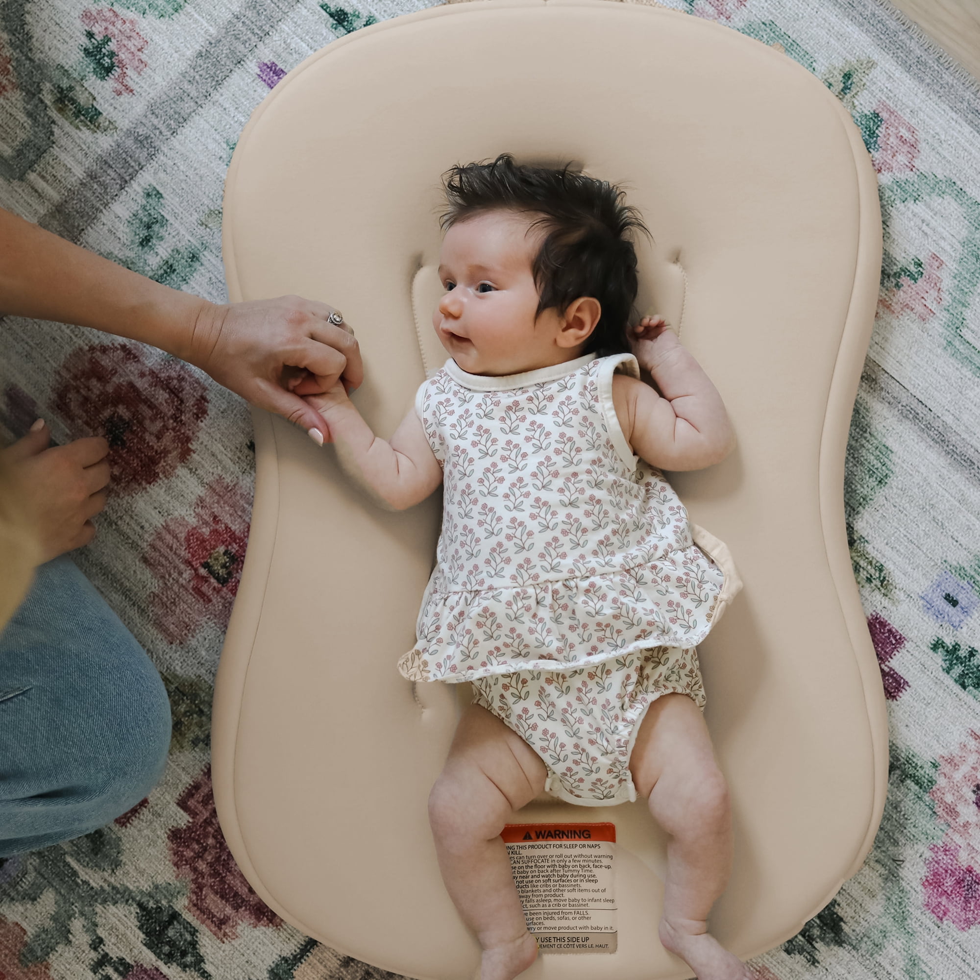 Snuggle Me® Curve Lite Baby Lounger - Sand