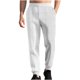 thumbnail image 2 of Ceisia Men Solid Color Gift Loose Wide Leg Pants Drawstring Elastic Waist Casual Straight Trousers, 2 of 5