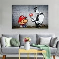 thumbnail image 5 of Banksy Graffiti Art Mario And The Cop Posters Art Print Wall Photo Paint Poster Hanging Picture Family Bedroom Decor Gift 24x36inch(60x90cm), 5 of 6