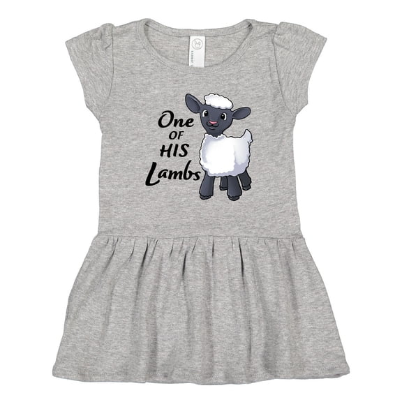 Inktastic One of His Lambs- Easter Sheep Girls Toddler Dress