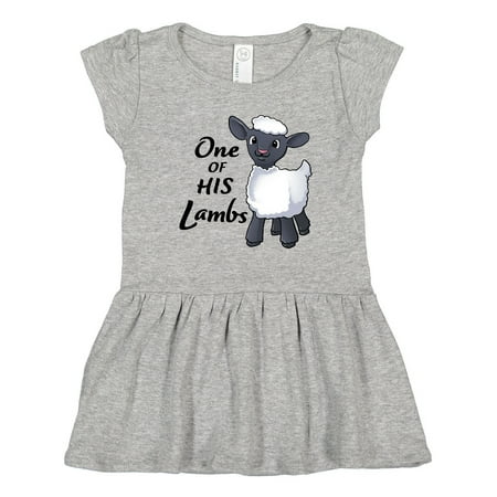 

Inktastic One of His Lambs- Easter Sheep Gift Toddler Girl Dress