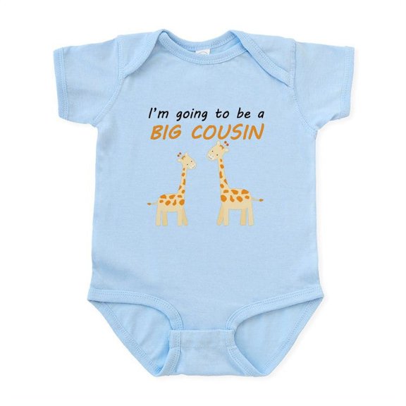 CafePress - Im Going To Be A Big Cousin Body Suit - Baby Light Bodysuit, Size Newborn - 24 Months