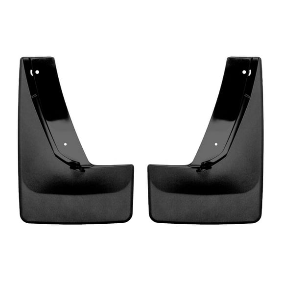 WeatherTech Custom No Drill Splash Guard MudFlaps compatible with Yukon XL, Yukon, Tahoe, Suburban, Rear Pair - Black