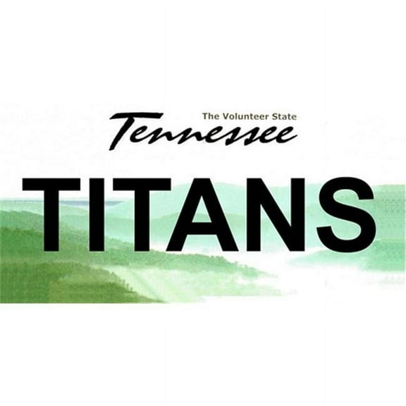 Tennessee State Background License Plates - Titans
