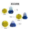 thumbnail image 3 of Meter Bulb T10 LED T5 T4.7 T4.2 T3 B8.3 B8.4 B8.5 194 W5W Car Led Lamp COB Wedge Instrument Dashboard Meter LED Light, 3 of 3