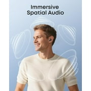 Soundcore by Anker Liberty Buds, Semi-in-Ear Earbuds, with Real-Time Adaptive ANC, Spatial Audio, 30H Playtime, Fast Charging, Translation, Wireless Bluetooth Headphones