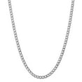thumbnail image 1 of 14K White Gold chain Curb 18 in 5.25 mm WG 5.25mm Semi-Solid Link, 1 of 5