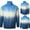 Blue, variant on ZKCCNUK Men's Autumn And Winter New Men's Knitted Sweater Gradient Printing Turtleneck Warm Sweater Large Size Casual Knitted Sweater For Men