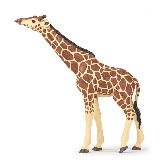 Papo -Pintado a mano - Figura -Reino animal salvaje - Jirafa con cabeza levantada -50236 -Coleccionable - Para niños - Apto para niños y niñas- A partir de 3 años
