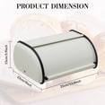thumbnail image 5 of Breads Box for Kitchen Counters, Stainless Steel Roll Top Bread Storage Container - Beige, 5 of 6