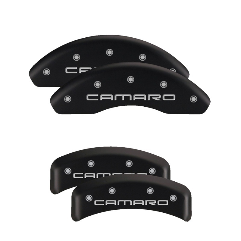 MGP 4 Caliper Covers Engraved Front & Rear With stripes/Challenger