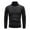 Black, variant on Cardigan Sweater Mens Knit Slim Fit Pullover And Pile Turtleneck Sweater Jacket(Black)