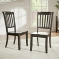 thumbnail image 2 of Weston Home Farmhouse Wood Dining Chair with Spindle Back, Set of Two, Berry Red, 2 of 5