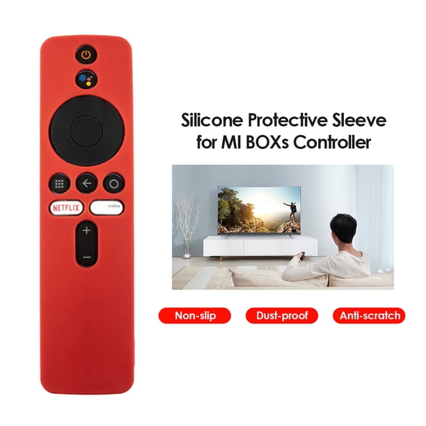 Funda protectora de TV con control remoto de silicona para Xiaomi Mi Box (Rojo) Ndcxsfigh Nuevos Originales