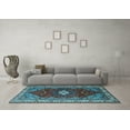 thumbnail image 3 of Ahgly Company Indoor Round Persian Light Blue Traditional Area Rugs, 6' Round, 3 of 4