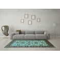 thumbnail image 3 of Ahgly Company Indoor Rectangle Oriental Light Blue Industrial Area Rugs, 4' x 6', 3 of 4