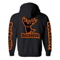 thumbnail image 4 of Pullover Hoodie - Black with Classic BuckedUp@ Logo, 4 of 9
