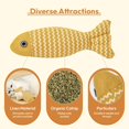thumbnail image 3 of 1 Pcs Catnip Toys Fish, Cat Toys Self Play, Cat Toys for Indoor Cats and Kitten, Catnip Cat Toy, Interactive Kitten Exercise Kicker Toys for Indoor Cats 22cm for All Breeds, 3 of 5