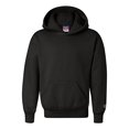 thumbnail image 2 of Champion Double Dry Youth Action Fleece Pullover Hood, M, Black, 2 of 2