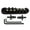 Black, variant on O Matic Bridge, Roller Saddle O-Matic Guitar Bridge with Allen Wrench & Studs for LP Guitar Replacements Set