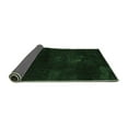 thumbnail image 2 of Ahgly Company Indoor Round Abstract Emerald Green Modern Area Rugs, 4' Round, 2 of 4