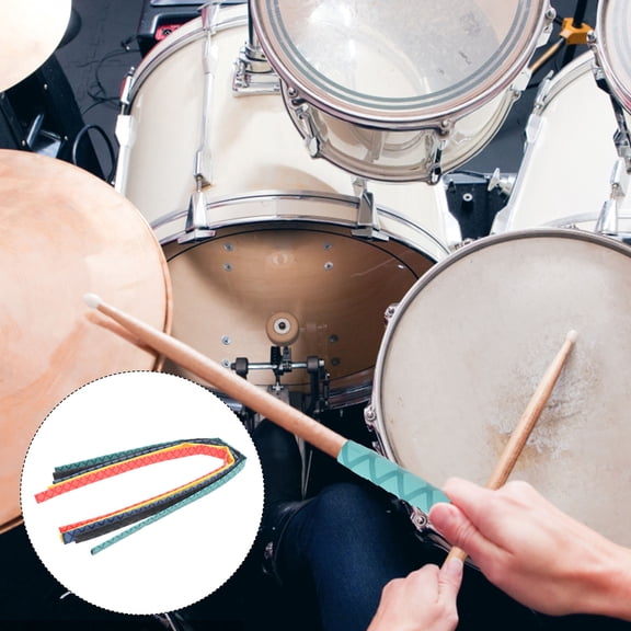 OFFIGAM 5-Piece Heat Shrink Tubing Set for Fishing Rods, Drumsticks, Rackets - Lightweight, , Multi-Color Sleeves