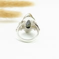 thumbnail image 4 of 925 Sterling Silver Iolite Statement Ring – Handmade Oxidized Marquise Gemstone Artisan Jewelry for Women, 4 of 6