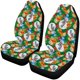 thumbnail image 1 of ABPHQTO Juego de 2 fundas para asientos de coche, bonito muñeco de nieve navideño, Protector universal para asientos delanteros de coche, apto para coche, SUV, sedán, camión, 1 of 3