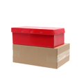thumbnail image 2 of Caja de zapatos, caja reforzada de cartón, caja de embalaje de logística exprés, caja de zapatos plana rectangular, caja de cartón corrugado, 2 of 2