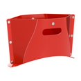 thumbnail image 4 of Taburete de camping plegable, ligero y portátil koofull, rojo, 4 of 8