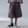 thumbnail image 4 of Boys Shorts Slim Fit Baggy Pocket Shorts Boys Summer Clothes Kids Boys Shorts 5-6 Years Boys Clothes, 4 of 7