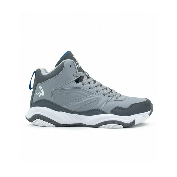 Tenis Basket Shaq Para Hombre Deportivo Casual Transpirable gris 27.5