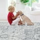 thumbnail image 5 of Alfombra Area Rug, lavable, 240 x 300 cm, estampado vintage, color gris, 5 of 9