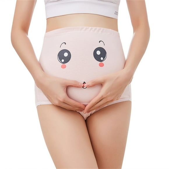 COM1950s Leggings for Women, Plus Size Dress for Women, Fashion Women's Pregnant Woman Panties Plus Size Breathable High Waist Support Adjustable Cute Expression Printed Pregnancy Pants Leggings