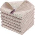 thumbnail image 1 of 6-Pack Premium 100% Cotton Terry Tea Towels, Super Absorbent Dish Cloths with Hanging Loop, 1 of 5