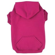 Angle View: Zack & Zoey Warm Polyester Cotton Hoodie Dog Raspberry Sorbet Medium CLOSEOUT !