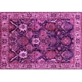thumbnail image 1 of Ahgly Company Indoor Rectangle Oriental Pink Traditional Area Rugs, 7' x 10', 1 of 4