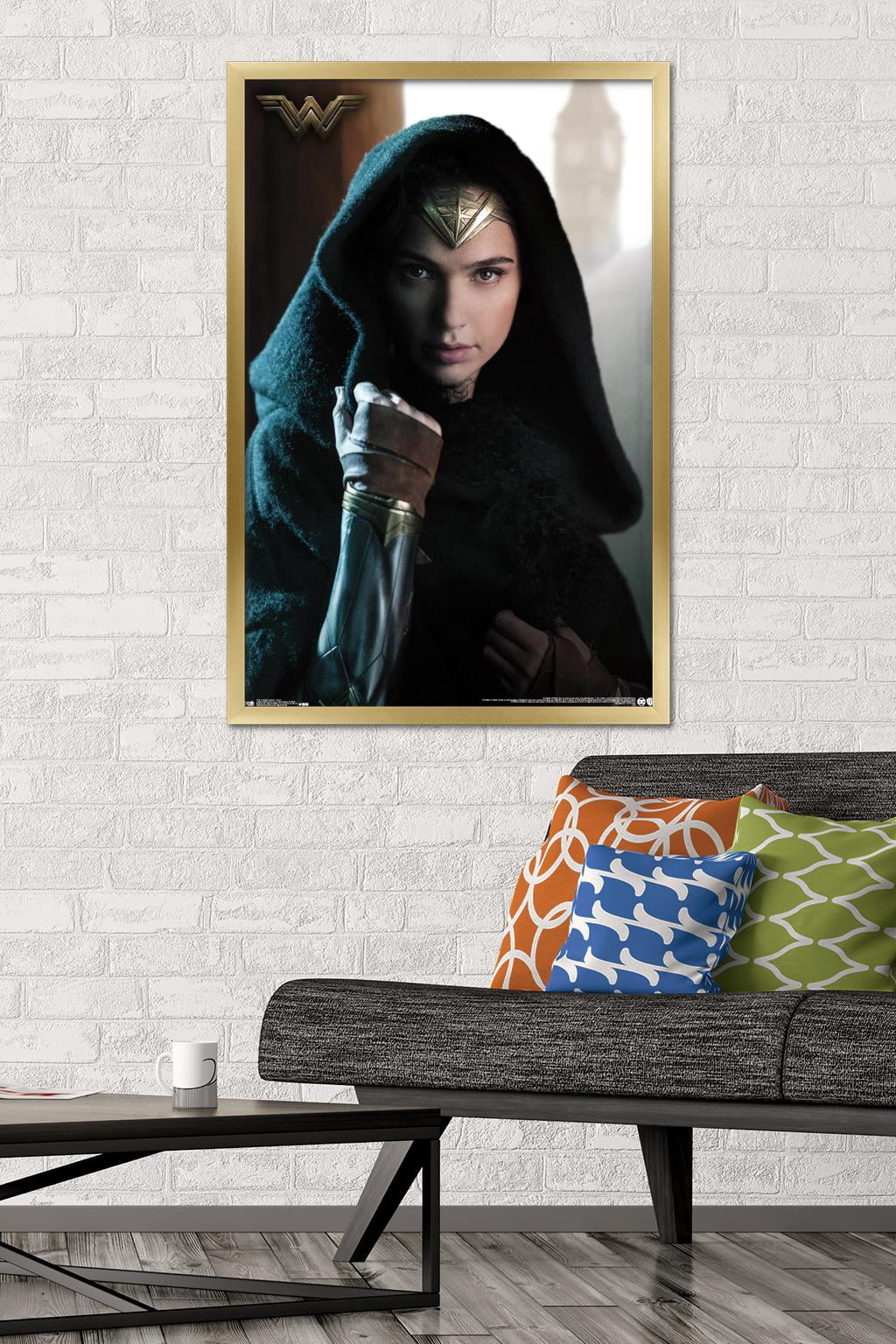 DC Comics Movie - Wonder Woman - Cloak Wall Poster, 22.375" x 34", Framed