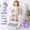 Purple, variant on lalalark Potty Training Seat, 2-in-1 Toddler Toilet Seat with Steps, Upgrade Potty Step Stool for Toddler with Anti-Slip Pad Step Stool, Extended Splash Guard, Green